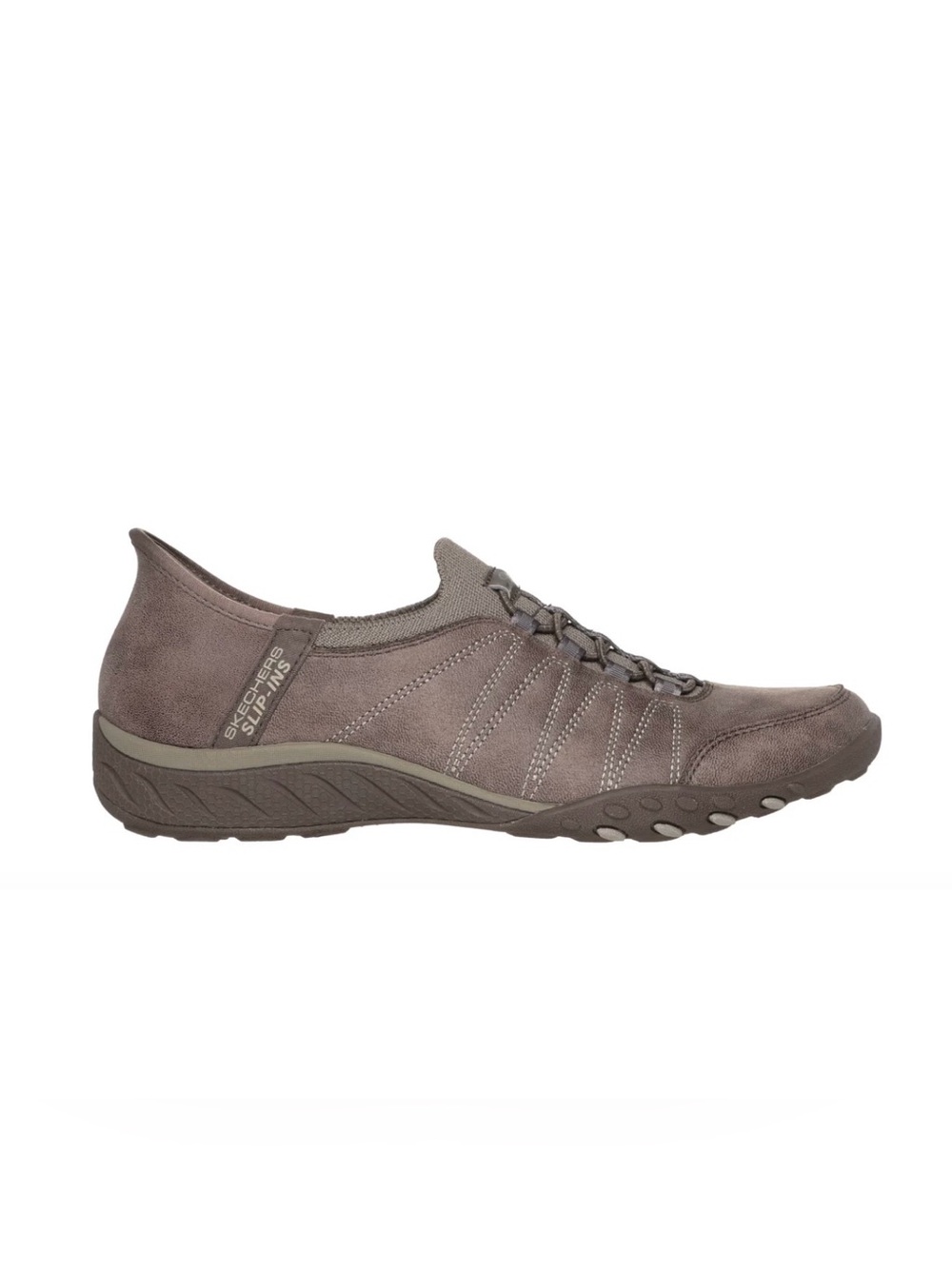 Skechers Women's Taupe Slip-On Athletic Casual Sneaker